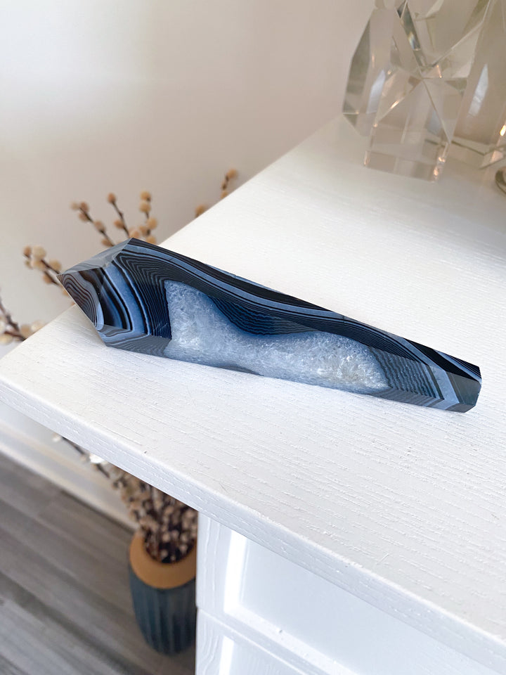 Black Agate Wand #7