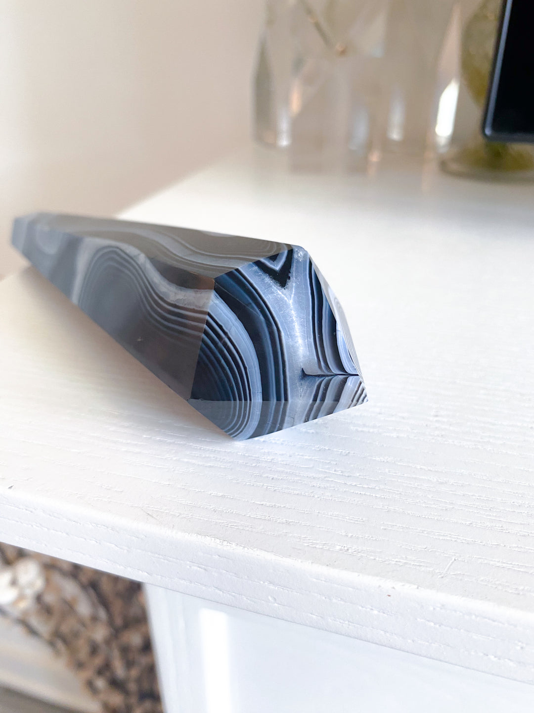 Black Agate Wand #7