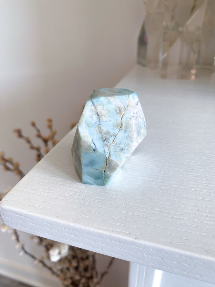 Green Flower Agate Freeform #9 - Get Exact Item