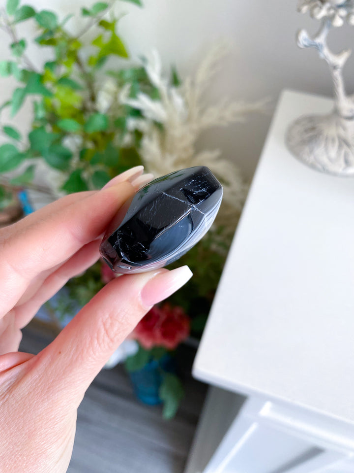 Black Agate Palm 