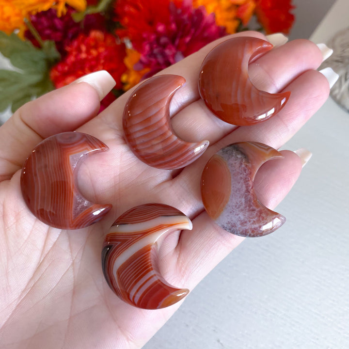 Unique Carnelian Small Moon