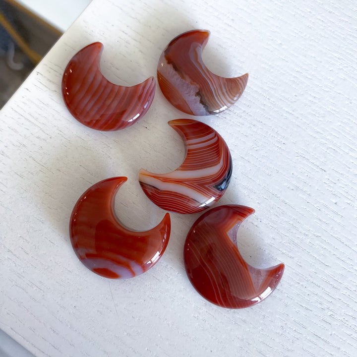 Unique Carnelian Small Moon