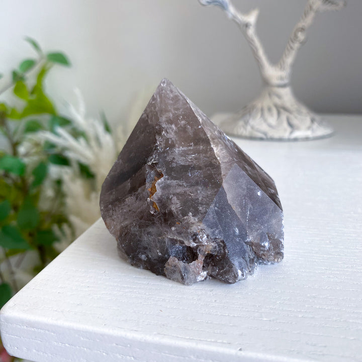 Inclusion Smokey Quartz Top Polish 