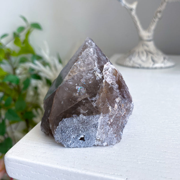 Inclusion Smokey Quartz Top Polish 