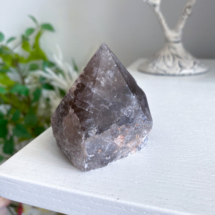 Inclusion Smokey Quartz Top Polish 