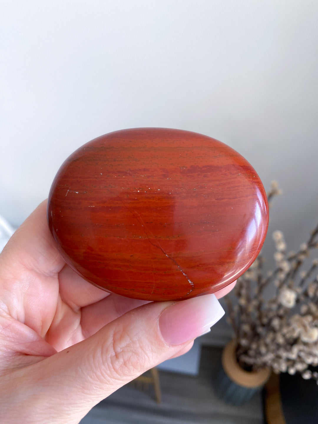 Jumbo Red Jasper Palm #1