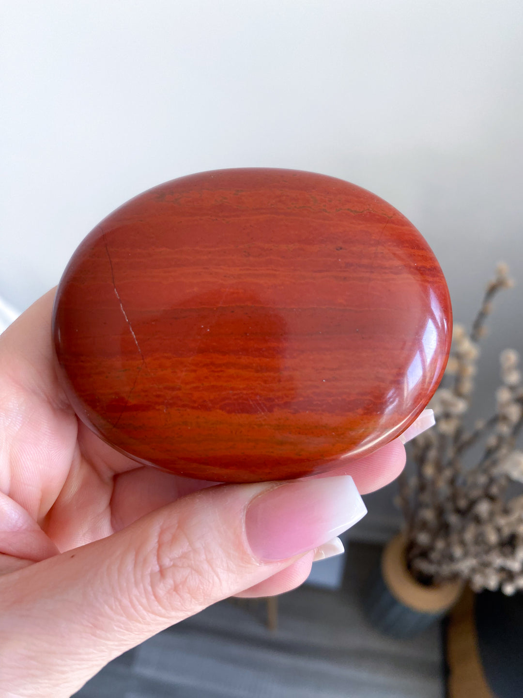 Jumbo Red Jasper Palm #1