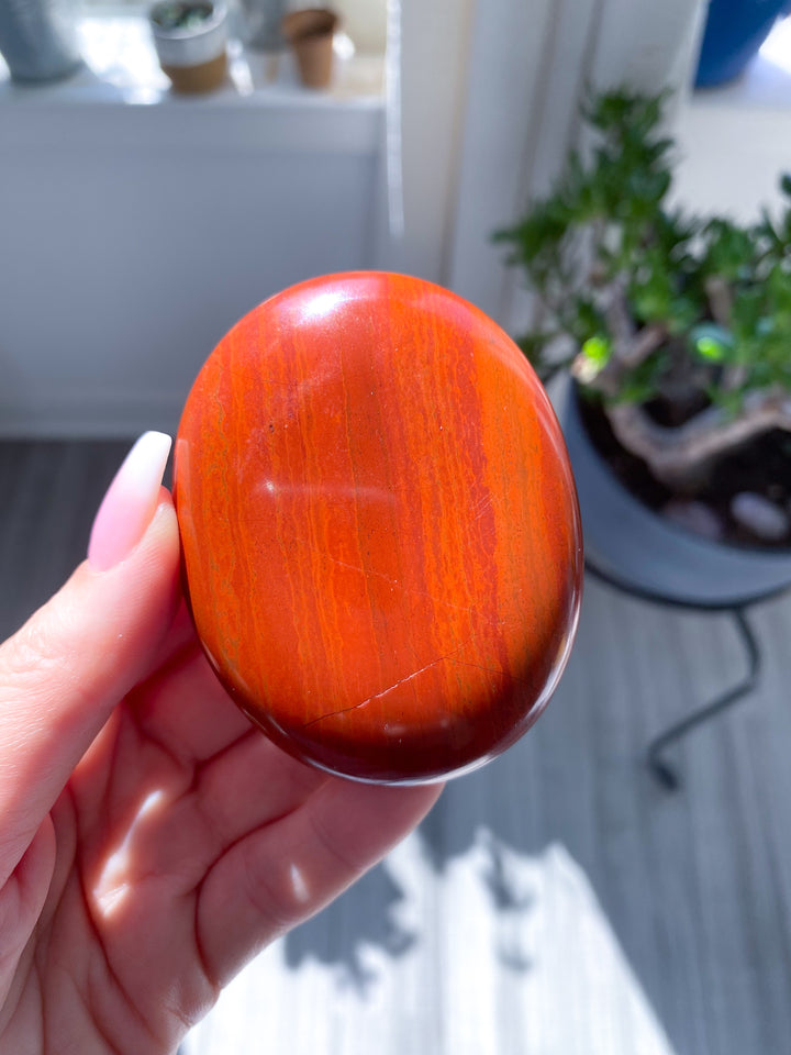 Jumbo Red Jasper Palm #1
