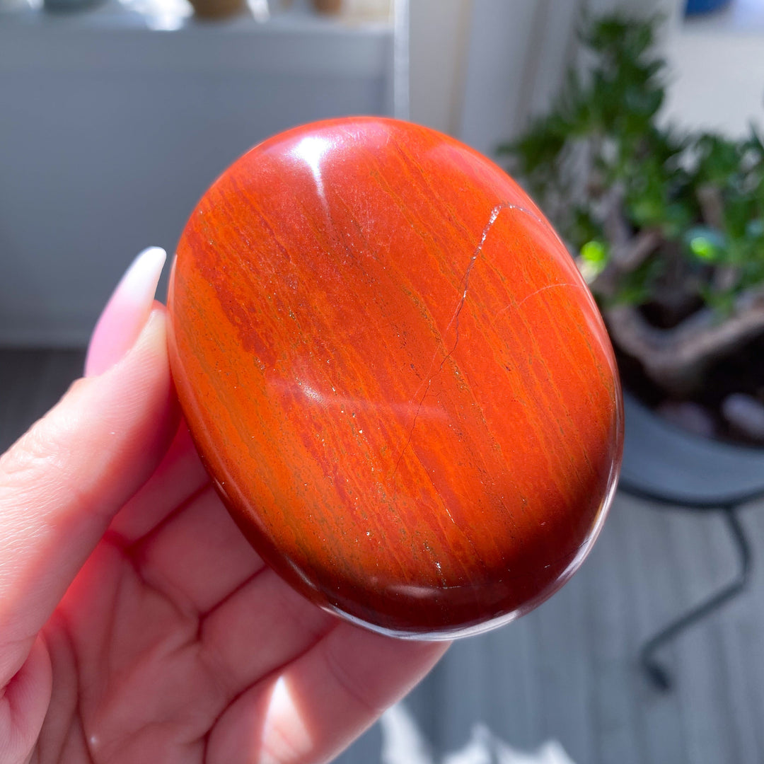 Jumbo Red Jasper Palm #1