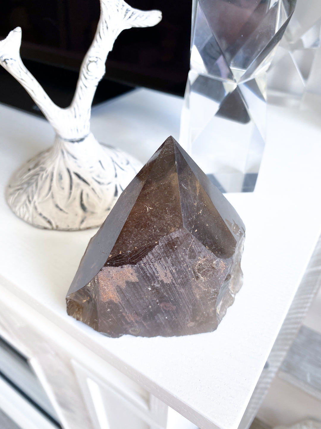 Smokey Quartz Top Polish Point #4