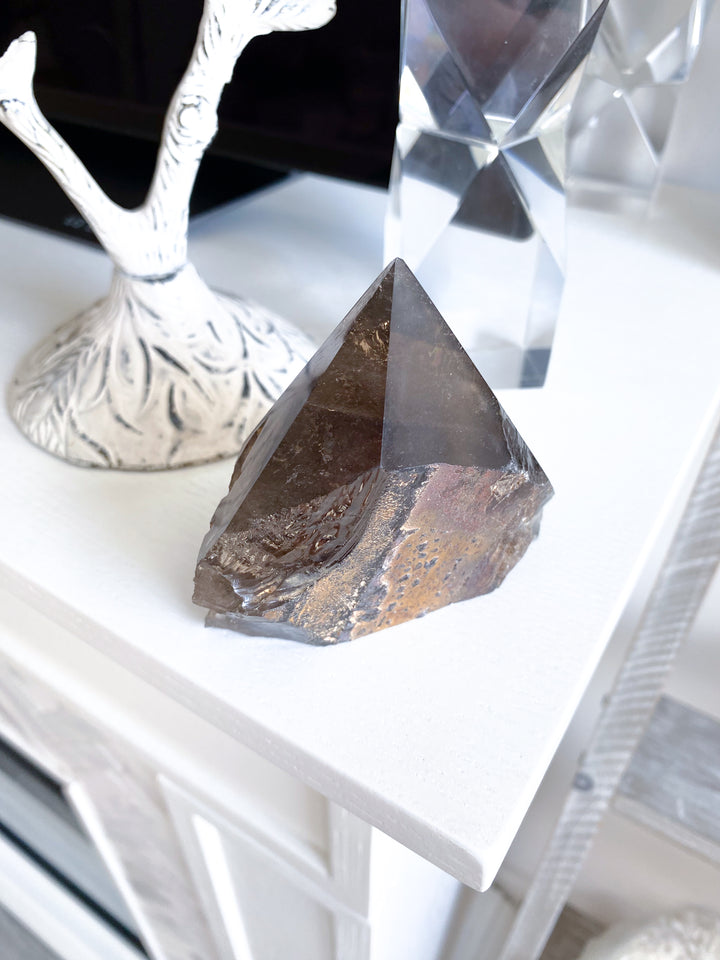 Smokey Quartz Top Polish Point #4
