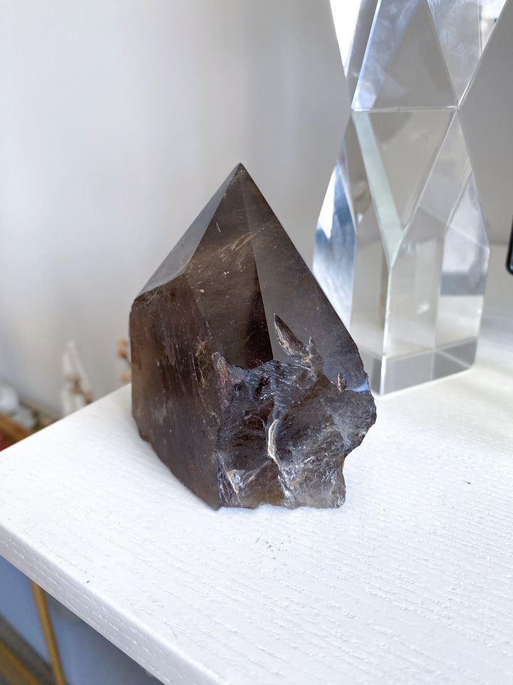 Smokey Quartz Top Polish Point #4