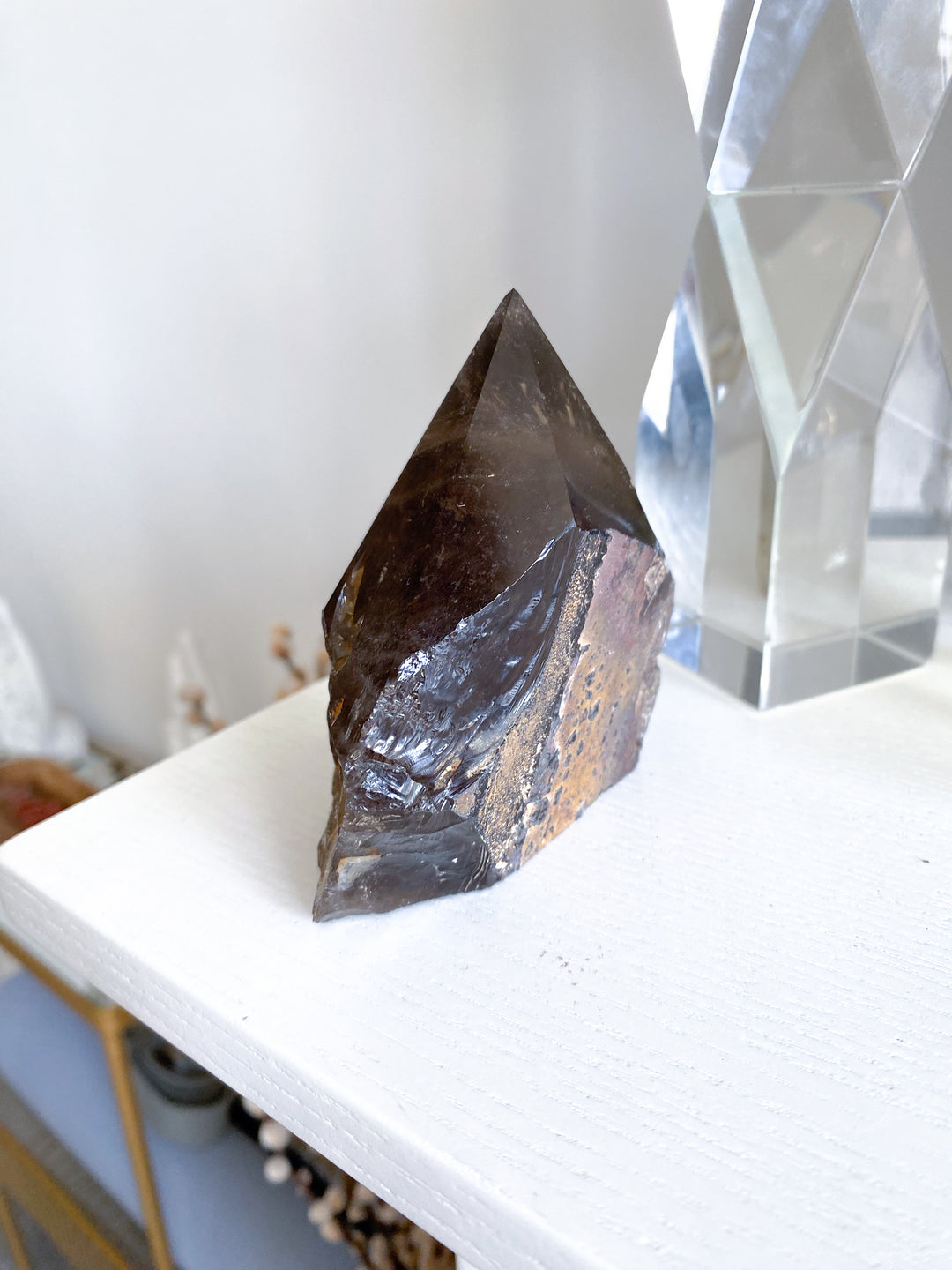Smokey Quartz Top Polish Point #4