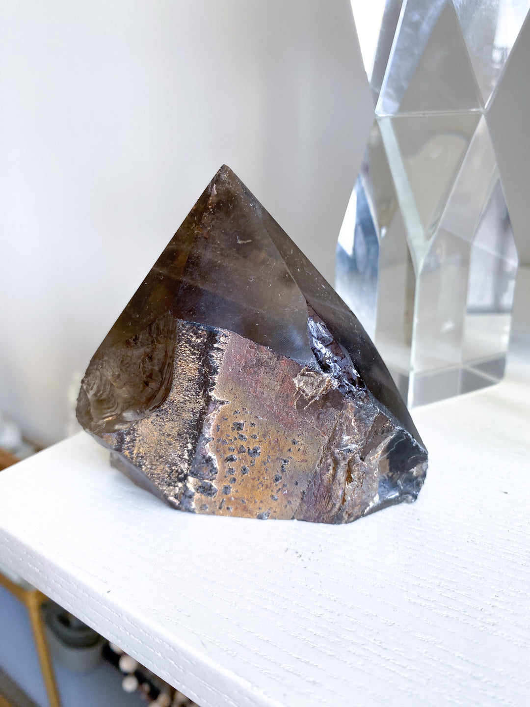Smokey Quartz Top Polish Point #4
