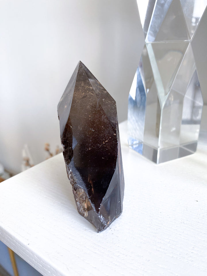 Smokey Quartz Top Polish Point #4