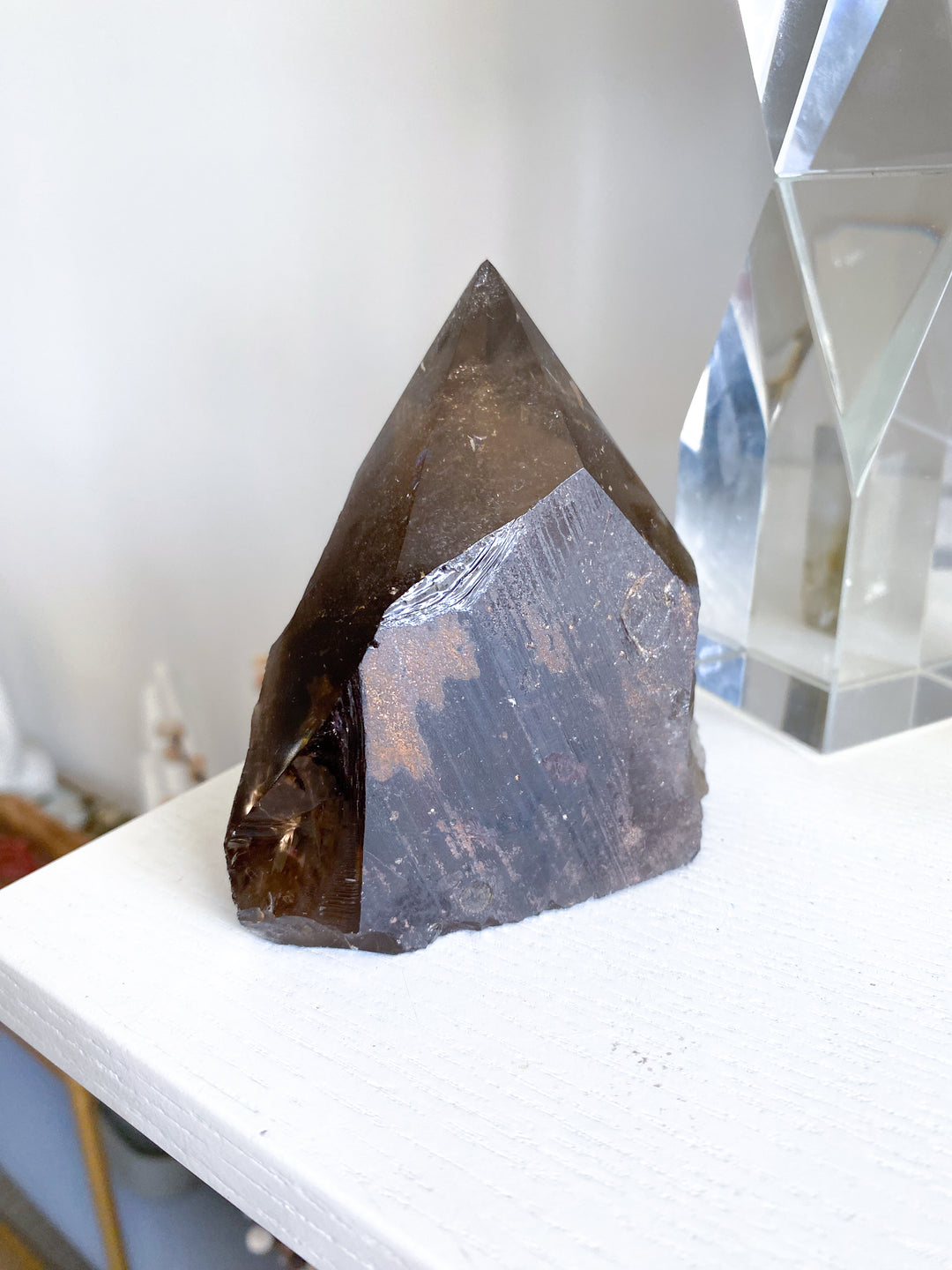Smokey Quartz Top Polish Point #4