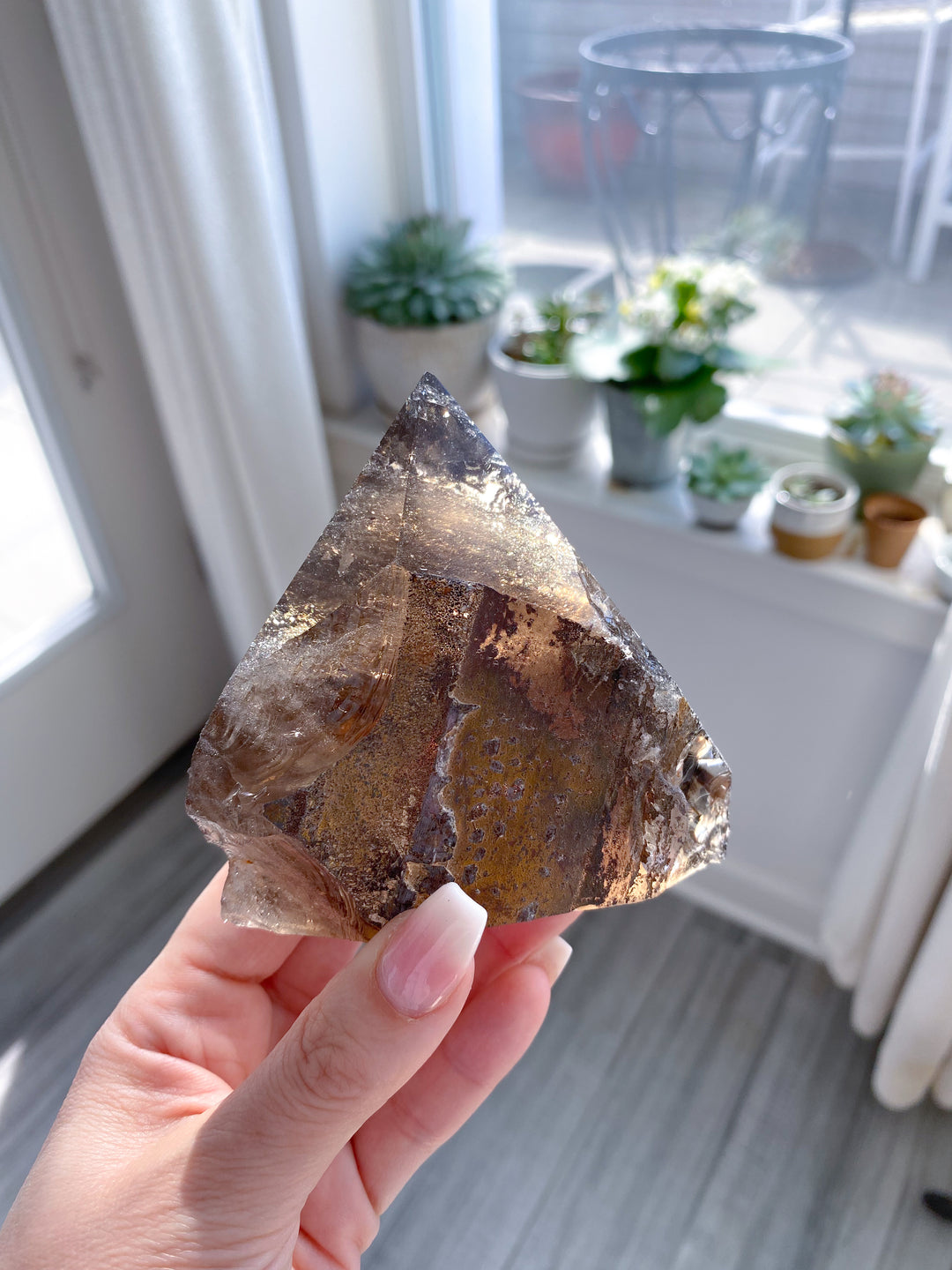 Smokey Quartz Top Polish Point #4
