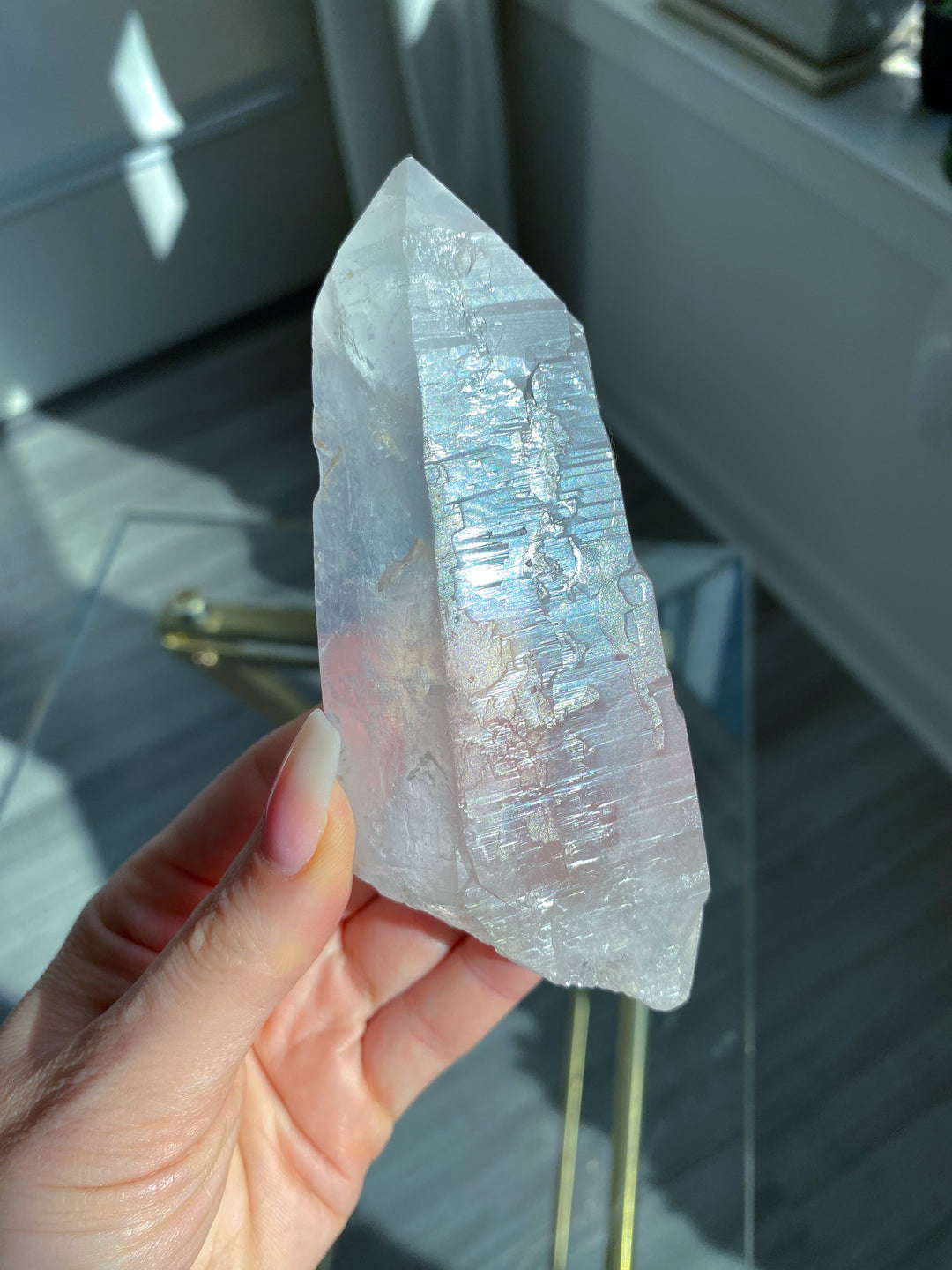 Large Empathic Warrior Lemurian Seed Quartz 