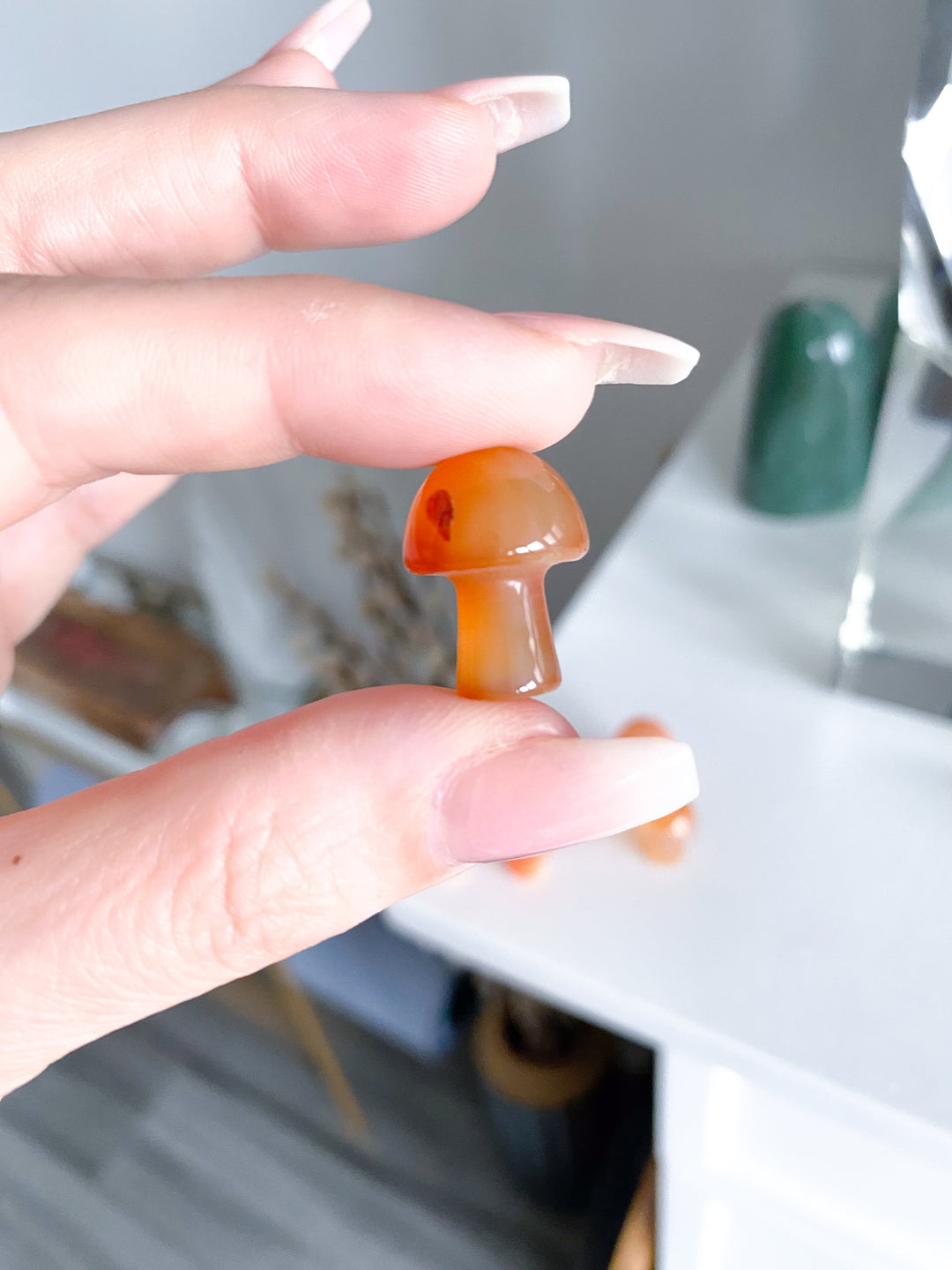 Light Carnelian Mini Mushroom