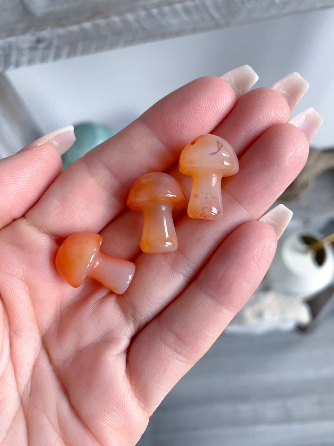 Light Carnelian Mini Mushroom