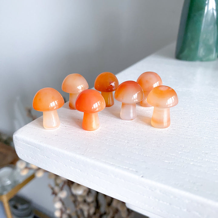 Light Carnelian Mini Mushroom
