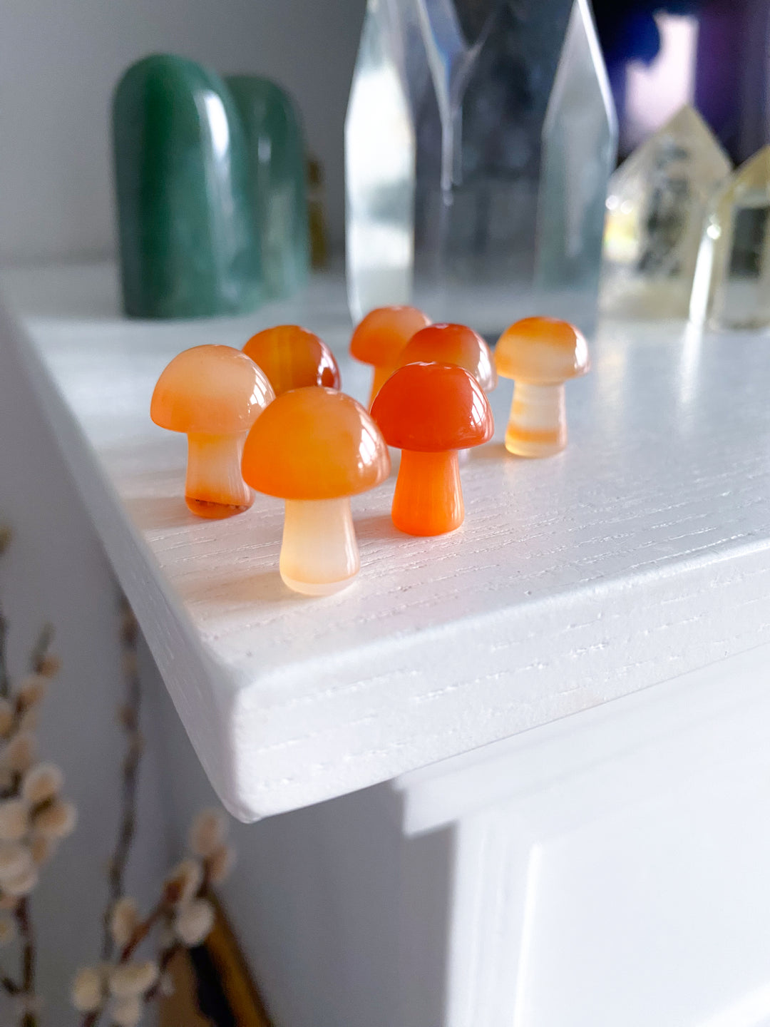 Light Carnelian Mini Mushroom