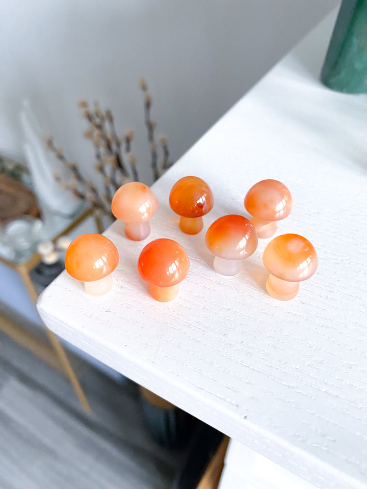 Light Carnelian Mini Mushroom