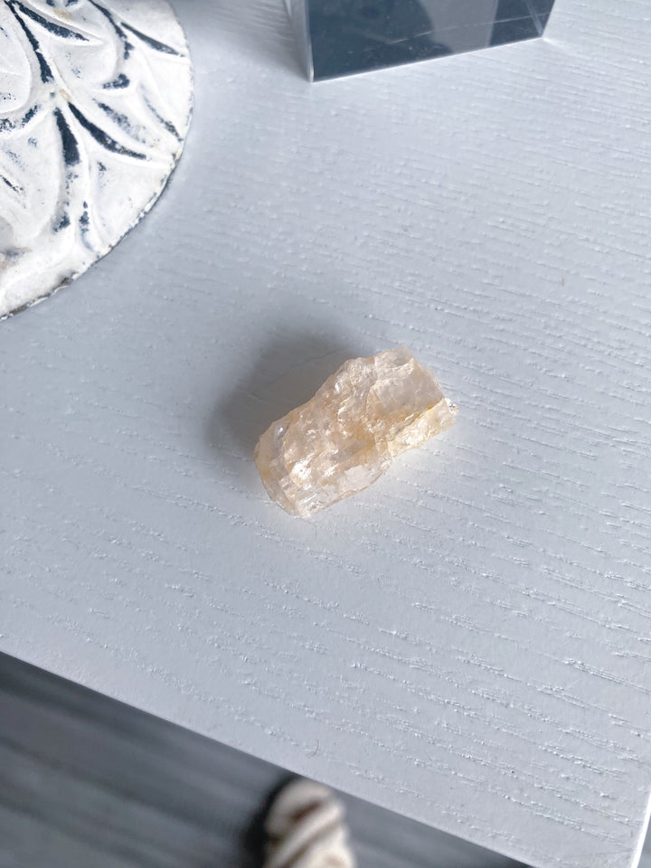 Small Peachy Rough Morganite Piece