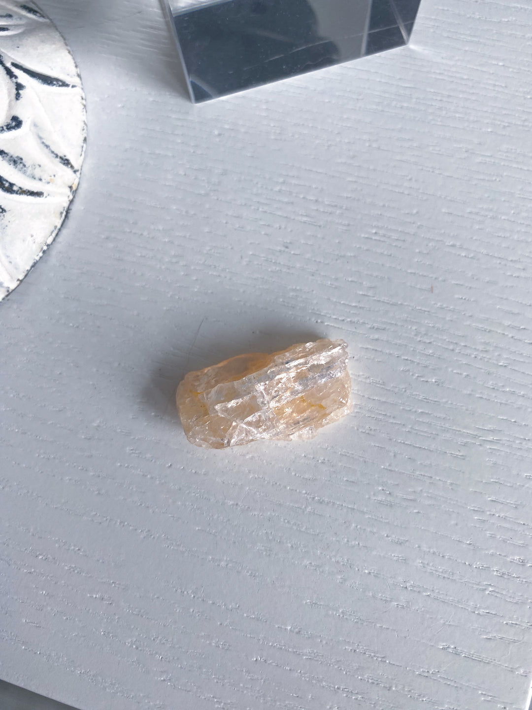 Small Peachy Rough Morganite Piece
