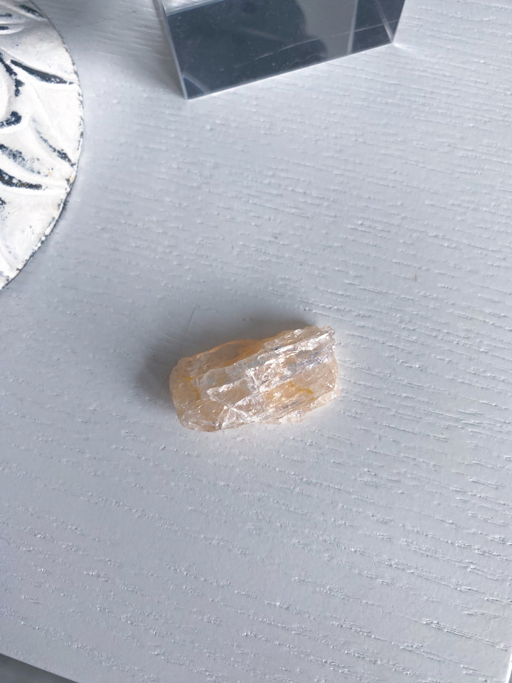 Small Peachy Rough Morganite Piece
