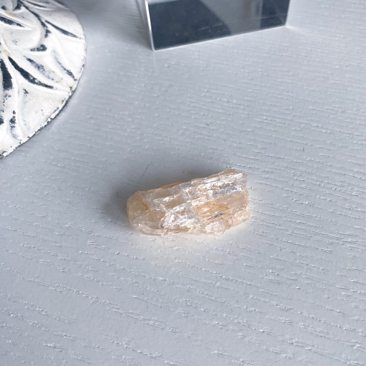Small Peachy Rough Morganite Piece