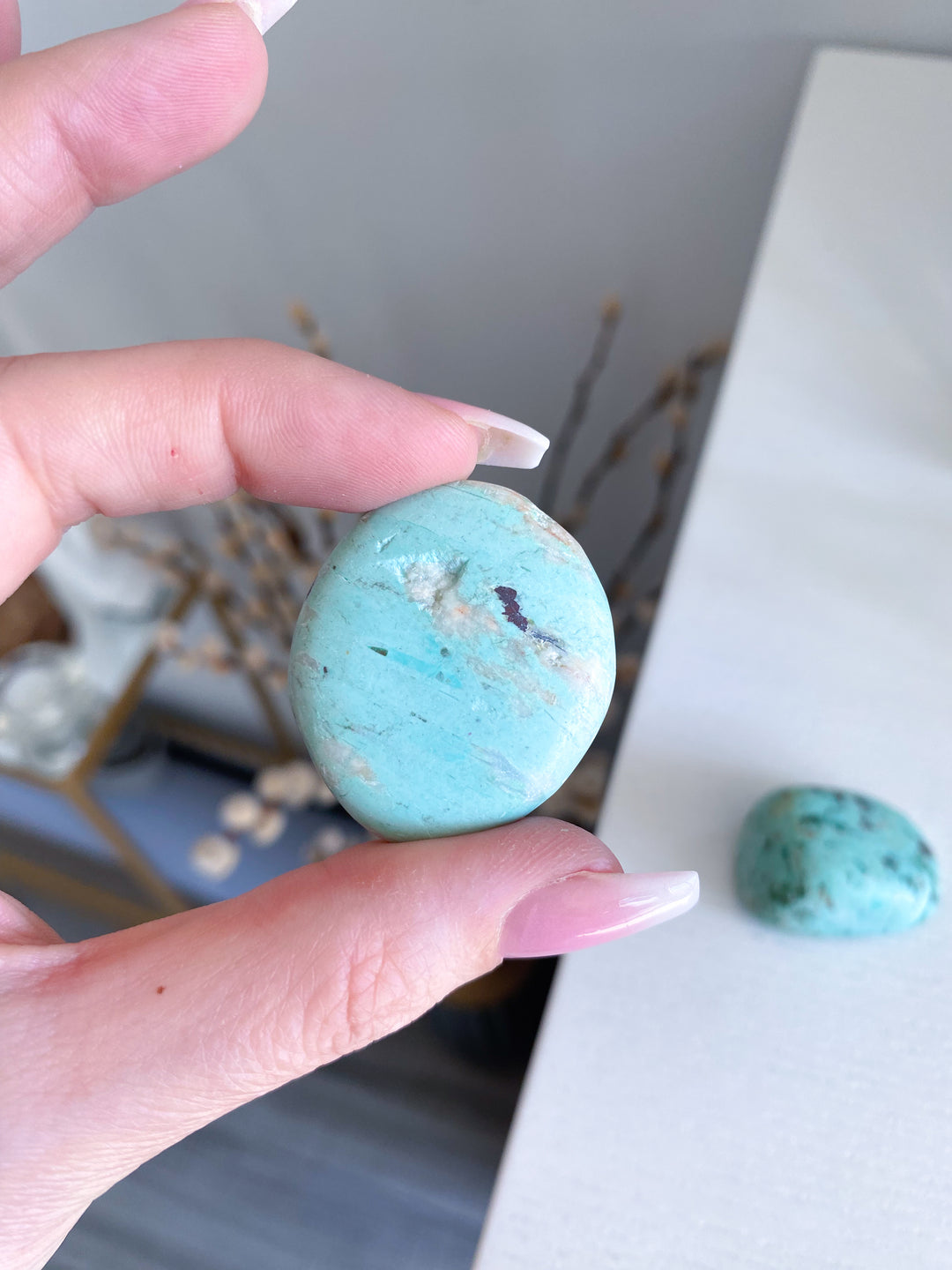 Peruvian Turquoise Pebble Stone