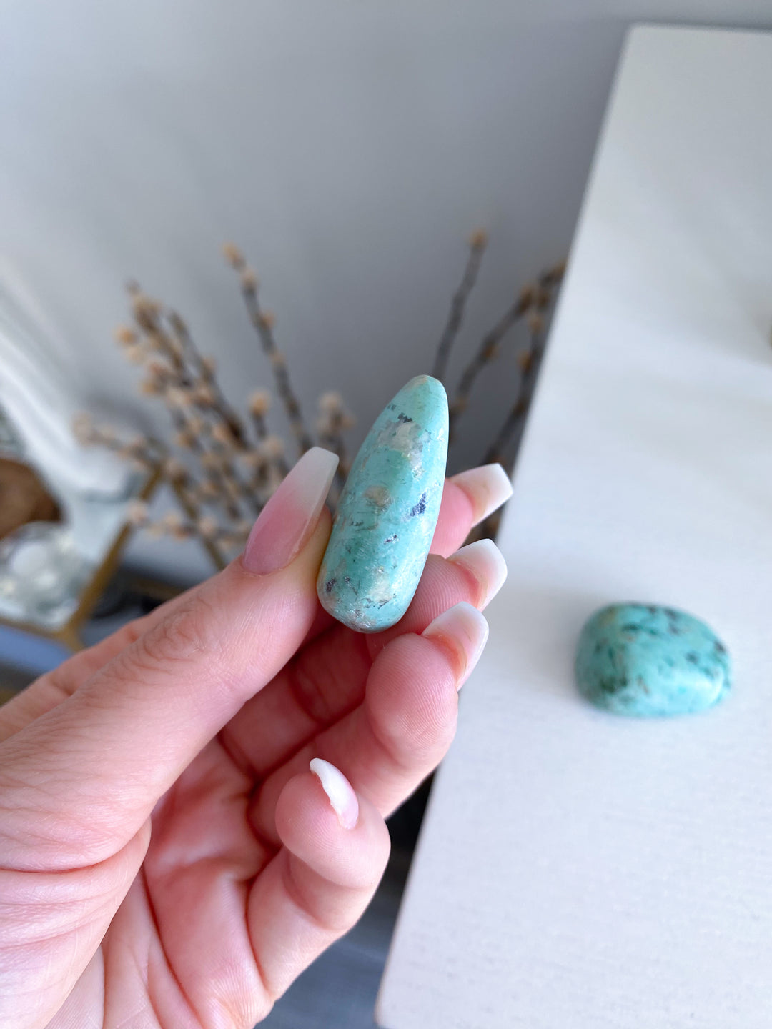Peruvian Turquoise Pebble Stone