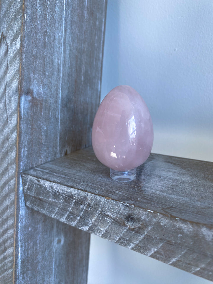 Rose Quartz Egg w/ Stand