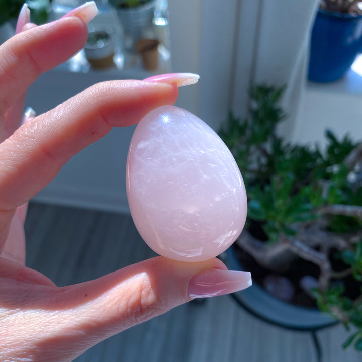 Rose Quartz Egg w/ Stand