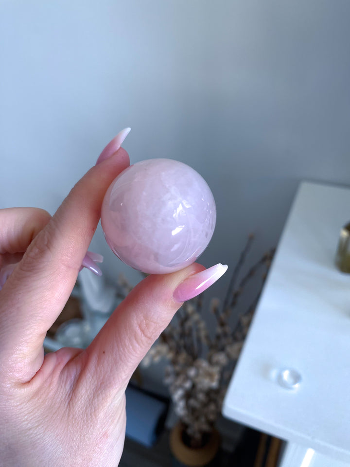 Rose Quartz Egg w/ Stand