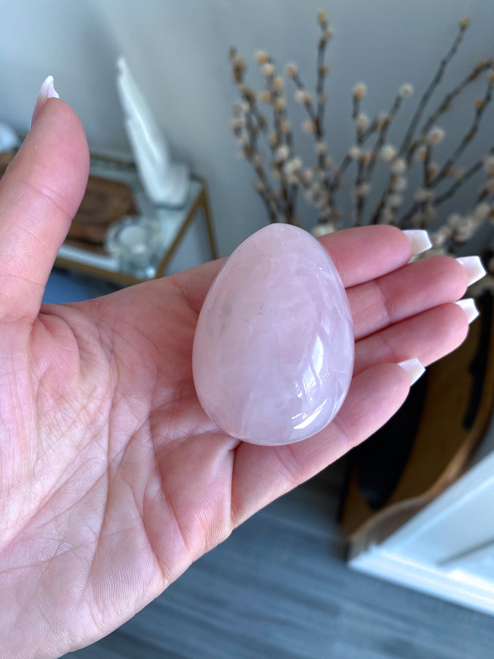 Rose Quartz Egg w/ Stand