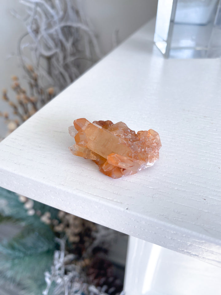 Natural Tangerine Quartz Mini Cluster #10