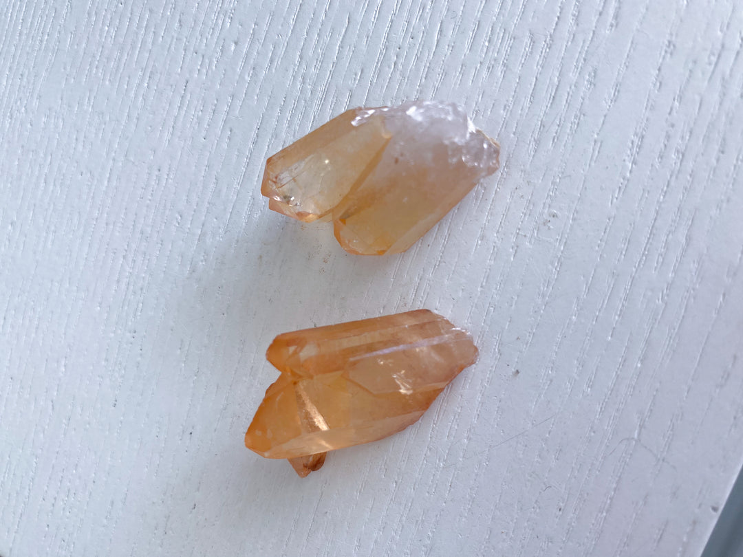 Natural Tangerine Quartz Cluster - Your Choice