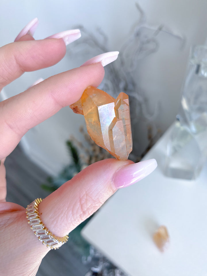 Natural Tangerine Quartz Cluster - Your Choice
