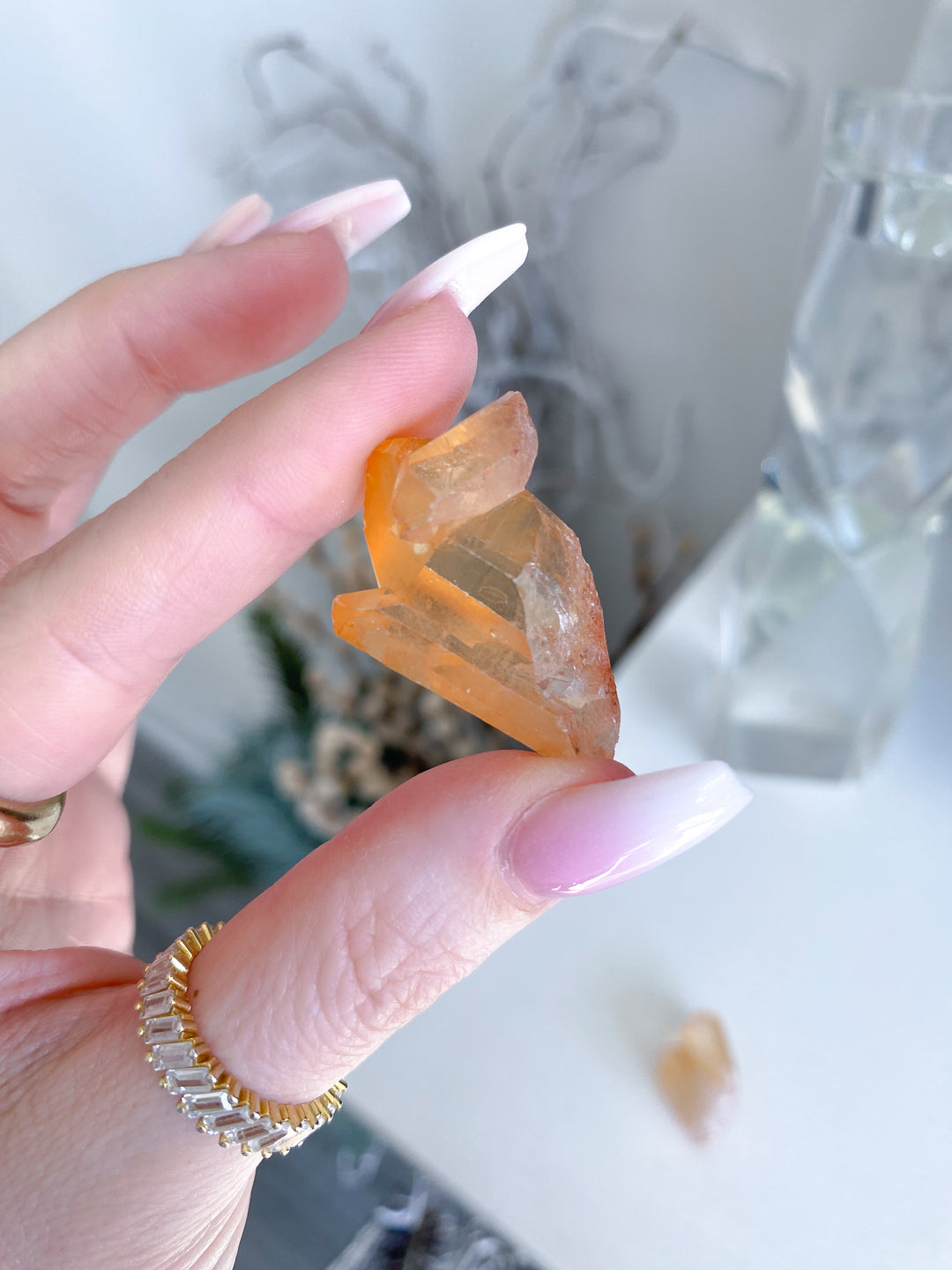 Natural Tangerine Quartz Cluster - Your Choice