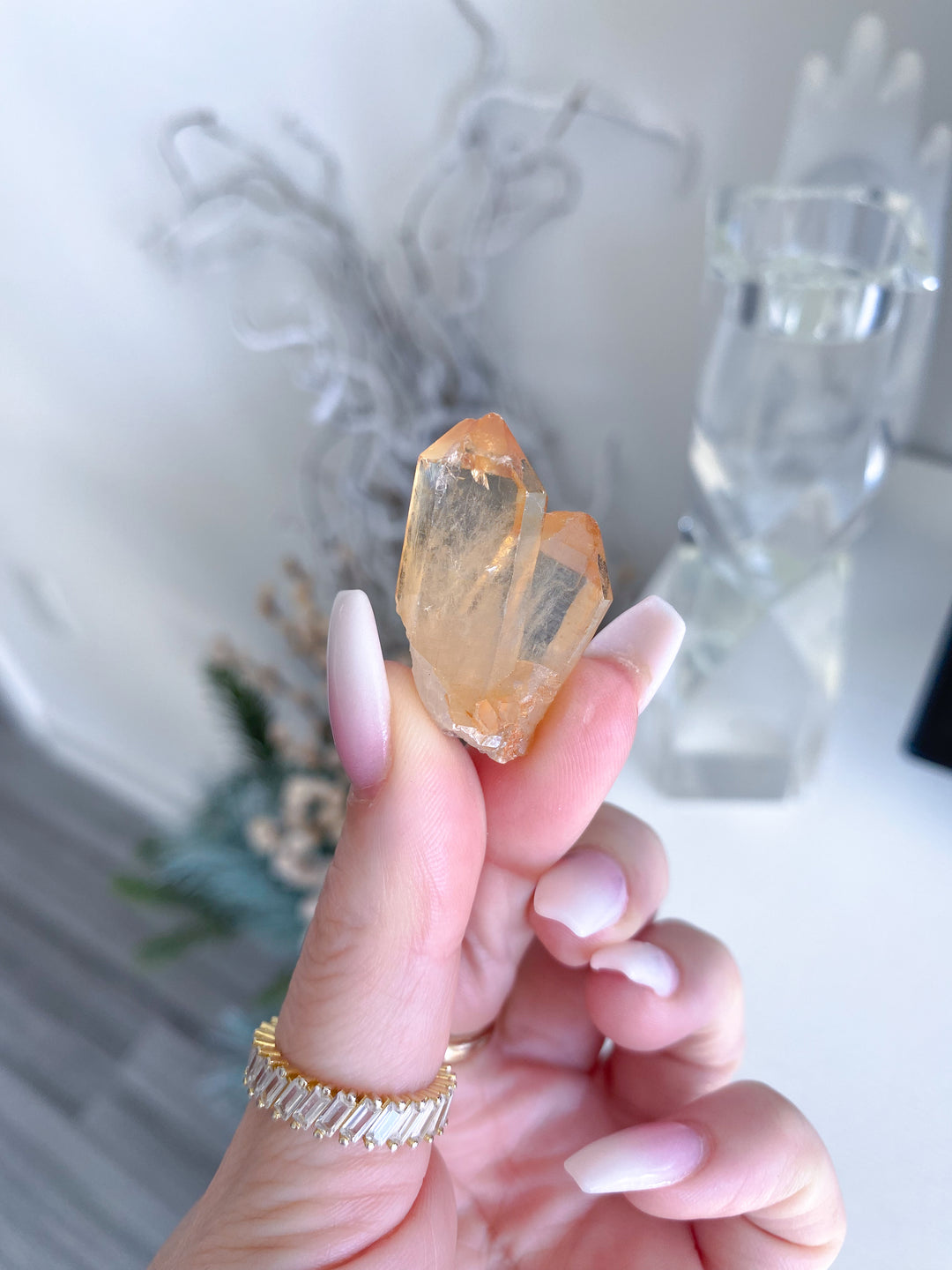 Natural Tangerine Quartz Cluster - Your Choice