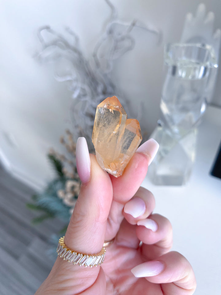 Natural Tangerine Quartz Cluster - Your Choice