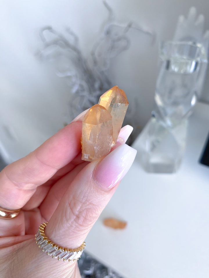 Natural Tangerine Quartz Cluster - Your Choice