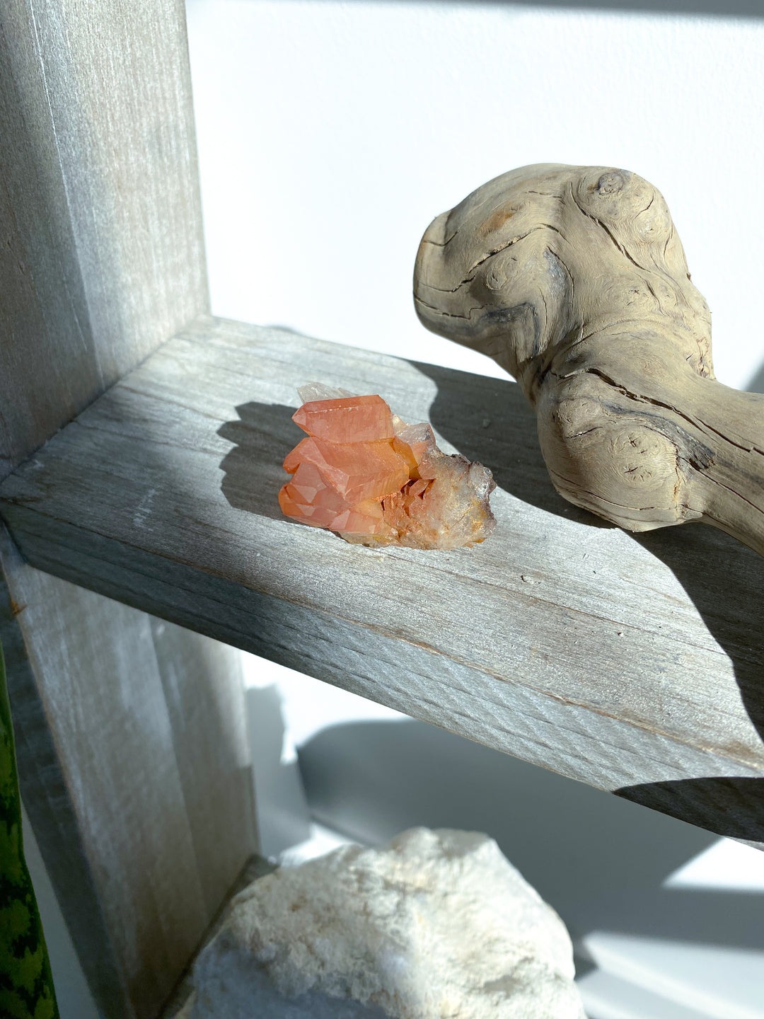 Natural Tangerine Quartz Mini Cluster on Matrix #3