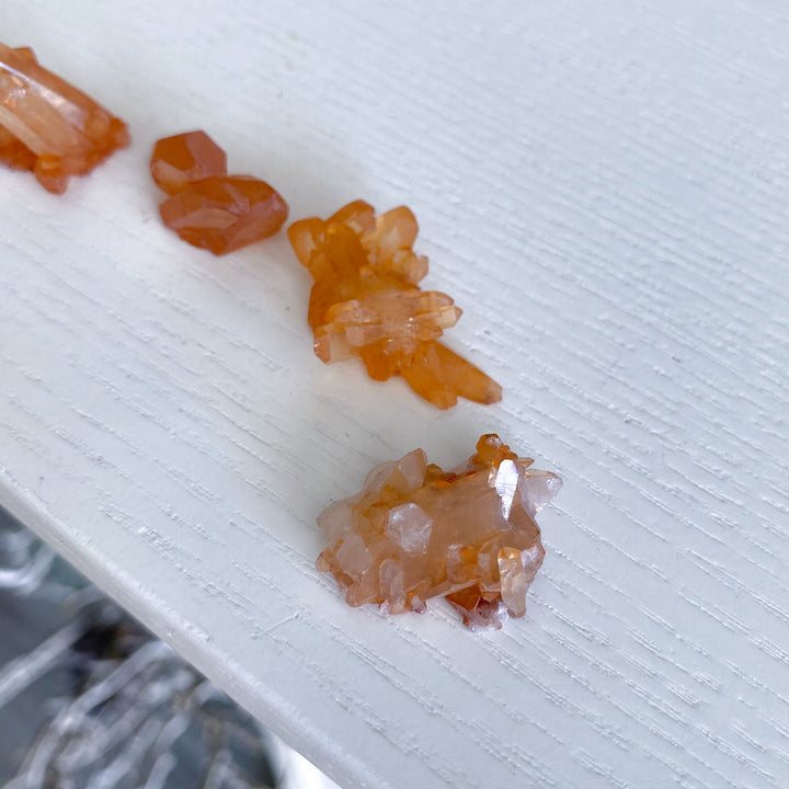 Cutie XS Natural Tangerine Quartz Cluster - Your Choice