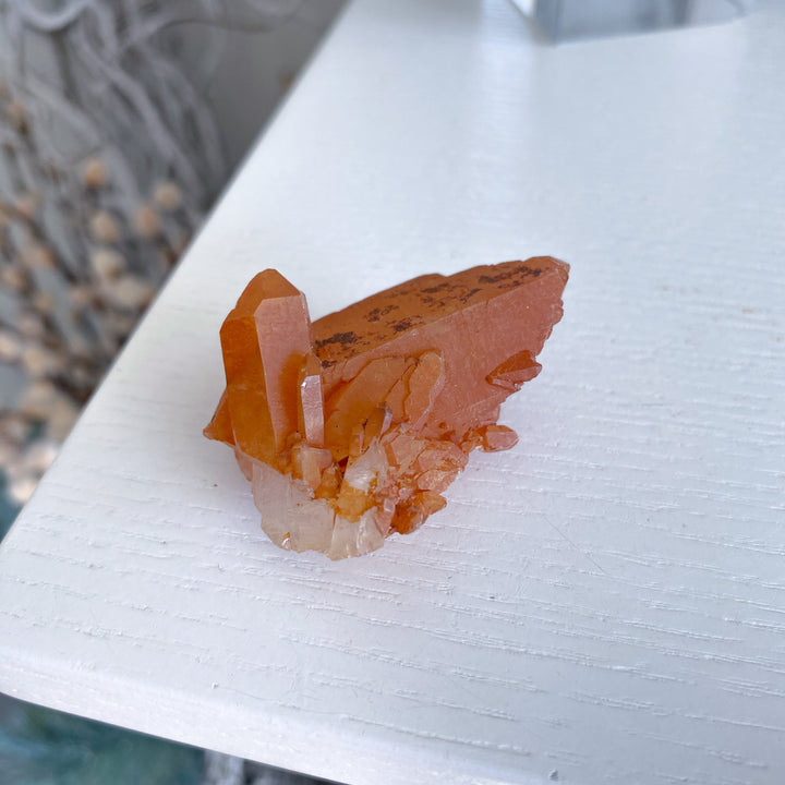 Natural Tangerine Quartz Mini Cluster #4