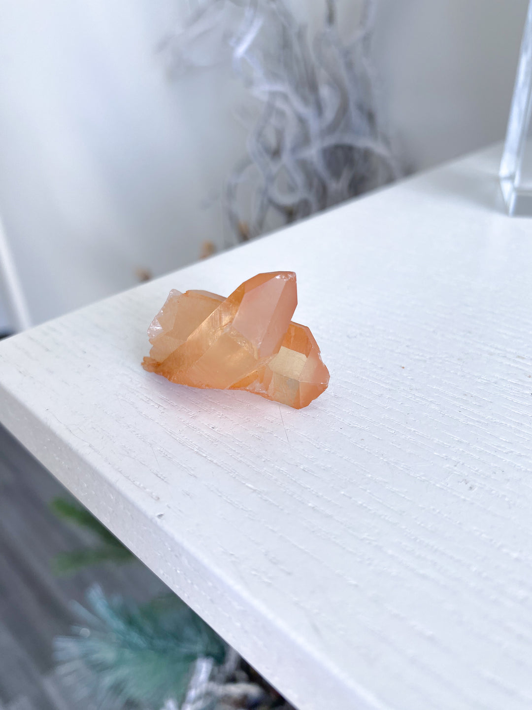 Natural Tangerine Quartz Mini Cluster #12