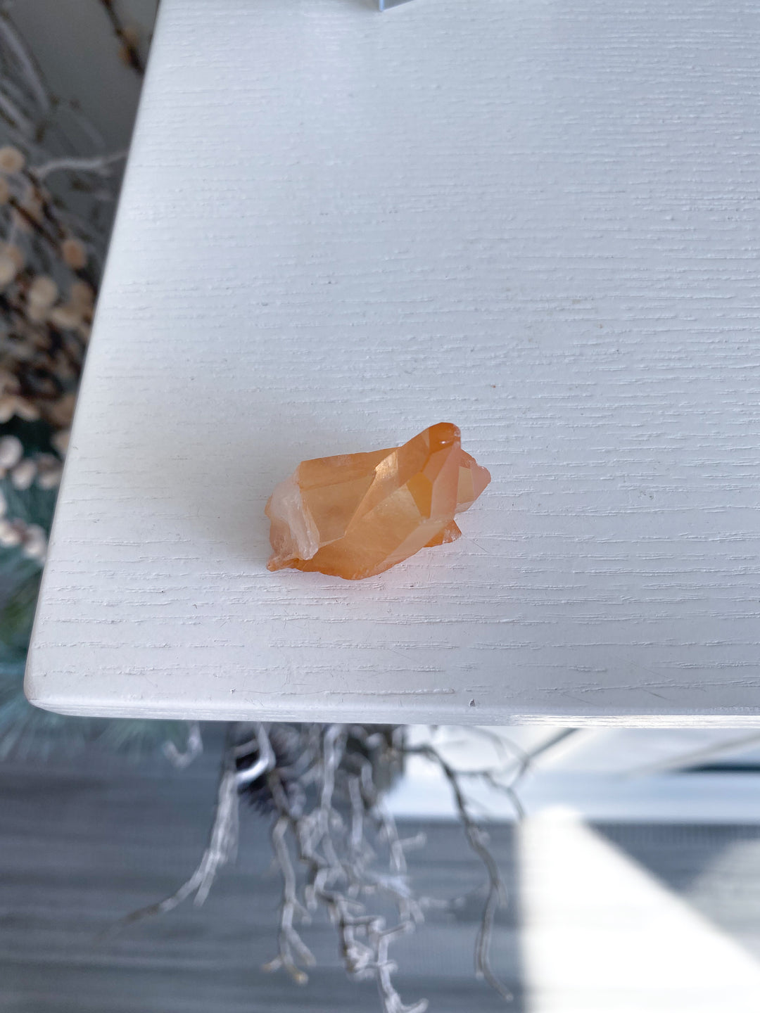 Natural Tangerine Quartz Mini Cluster #12