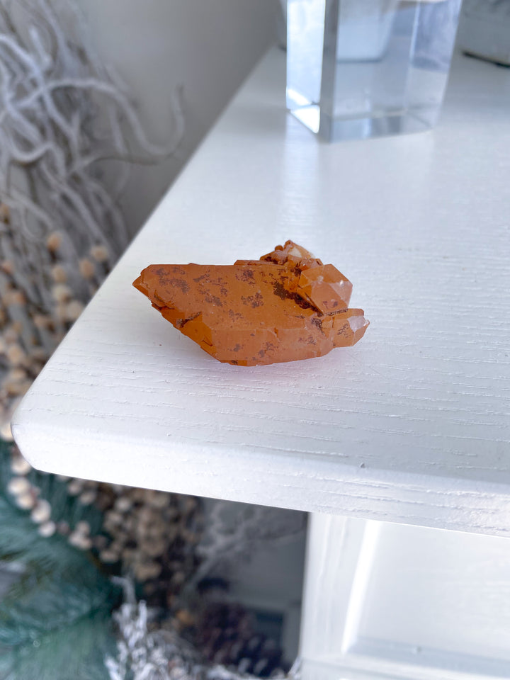Natural Tangerine Quartz Mini Cluster #4